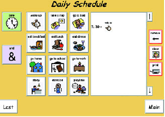 Daily Schedule Board