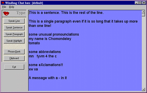 Windbag Chat Box